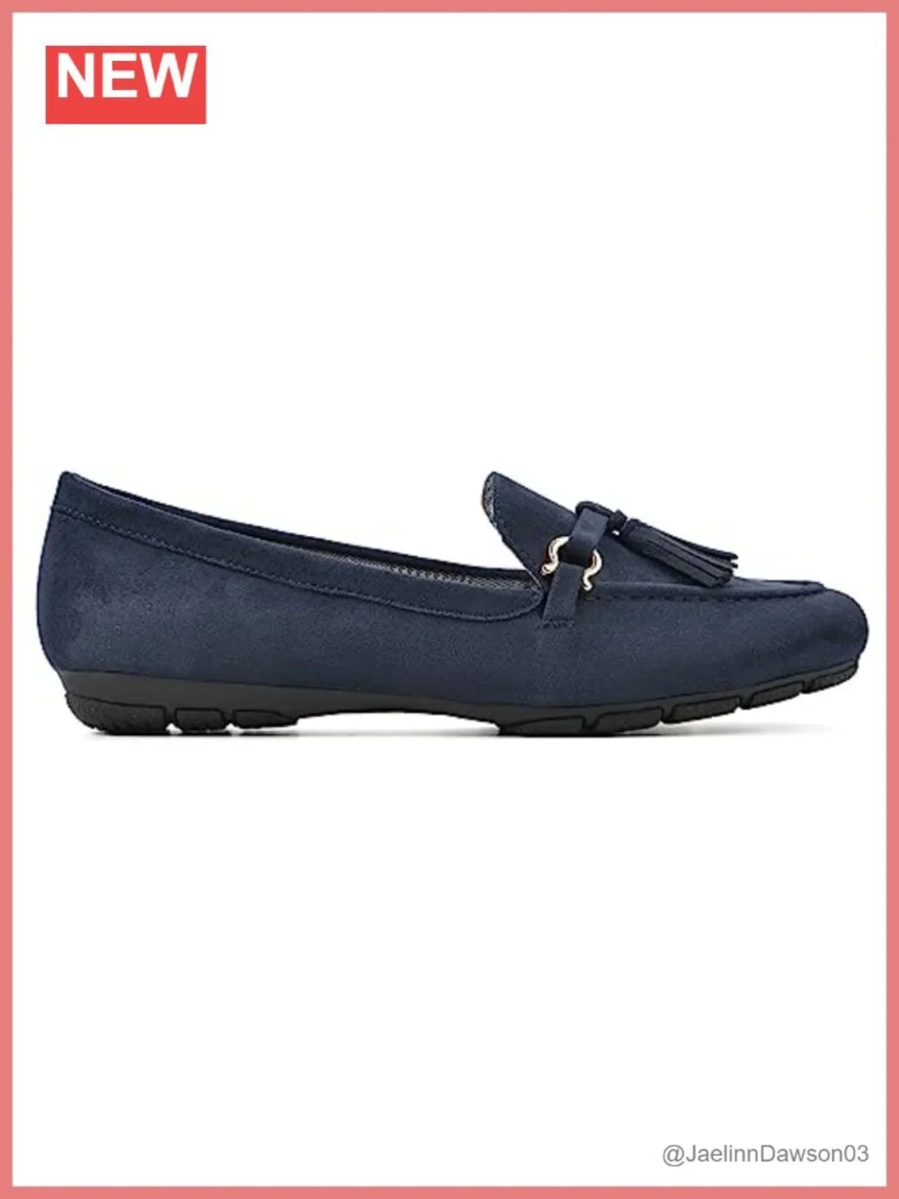 Cushioned Driving Mocc Flat - Slip-On, Round Toe, Tassel